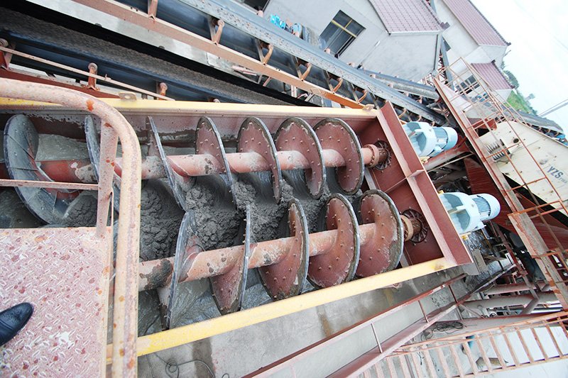 螺旋洗砂機現場 螺旋洗砂機現場