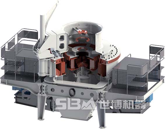 立軸沖擊式破碎機內部結構圖 立軸沖擊式破碎機內部結構圖