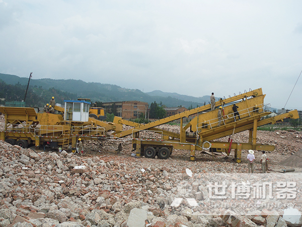 移動砂石生產線 移動砂石生產線