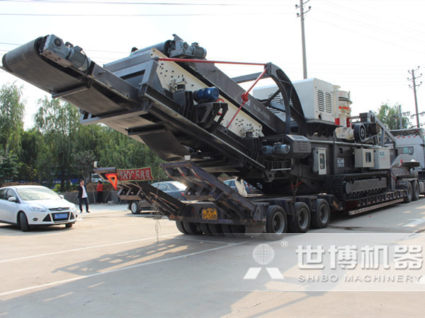 客戶履帶移動破碎站發貨圖 客戶履帶移動破碎站發貨圖