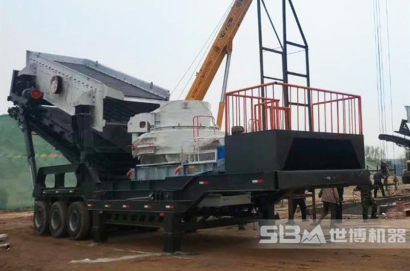 二合一破碎機制砂機安裝現場 二合一破碎機制砂機安裝現場