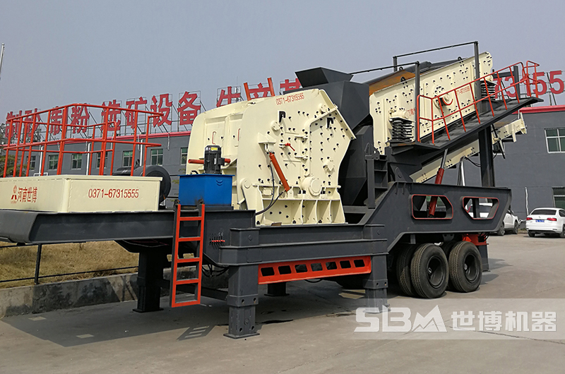 輪胎移動式砂石粉碎機圖片 輪胎移動式砂石粉碎機圖片