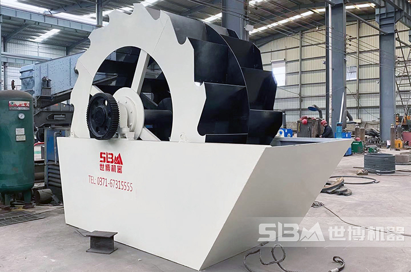 洗石粉用的輪斗式洗砂機(jī) 洗石粉用的輪斗式洗砂機(jī)