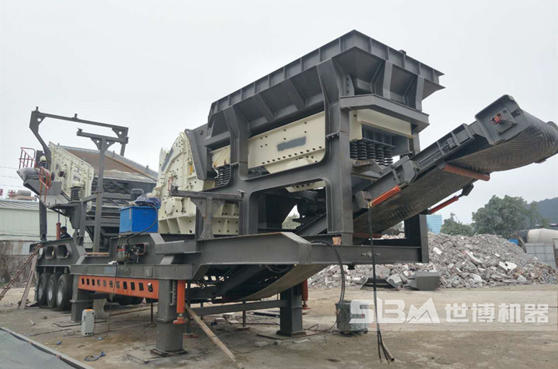 山西移動破碎機打混合料現場 山西移動破碎機打混合料現場