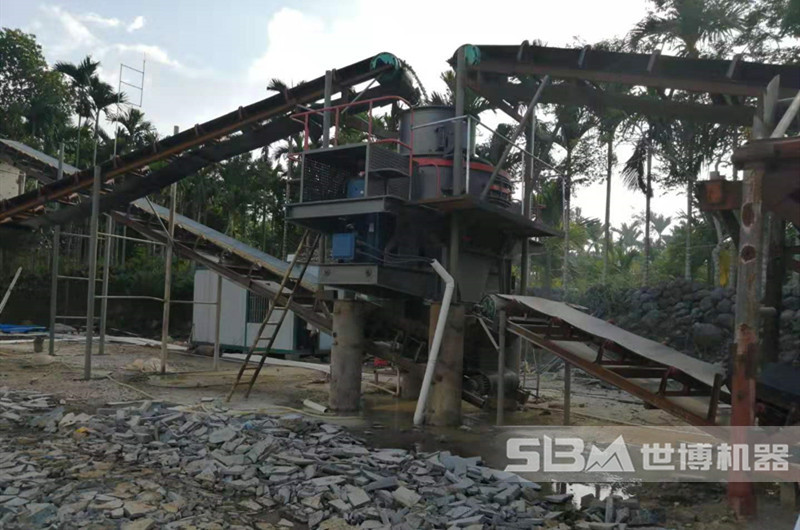 湖南婁底花崗巖人工制砂現場 湖南婁底花崗巖人工制砂現場
