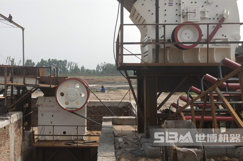 客戶石子生產線安裝現場 客戶石子生產線安裝現場