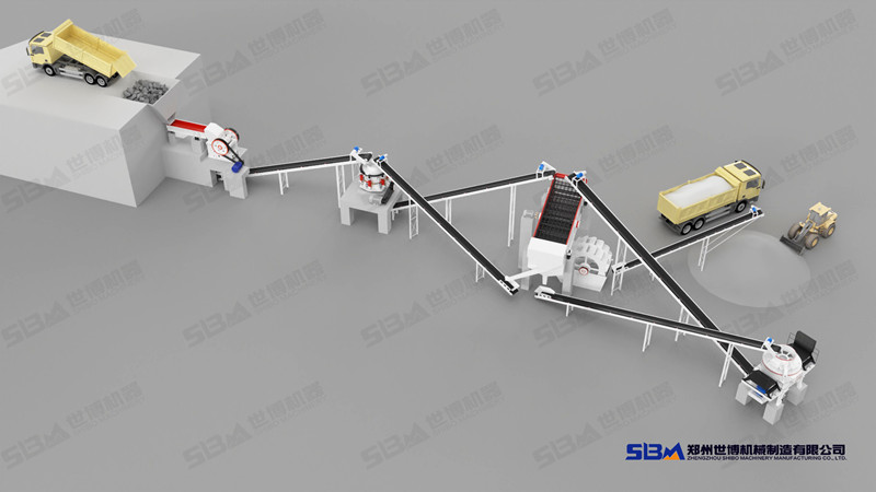 花崗巖加工設備及流程圖 花崗巖加工設備及流程圖