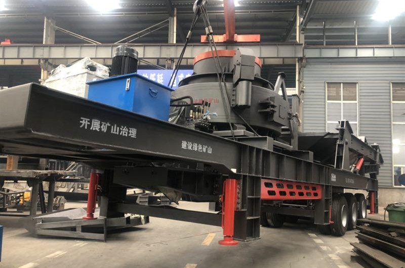 鵝卵石移動(dòng)一體式制砂機(jī)車間圖 鵝卵石移動(dòng)一體式制砂機(jī)車間圖