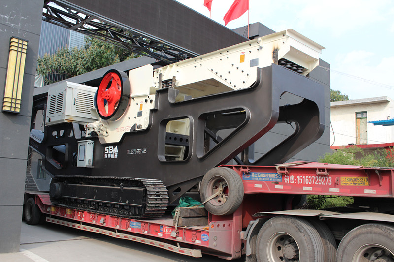 履帶式粗碎移動磨石子石粉機 履帶式粗碎移動磨石子石粉機