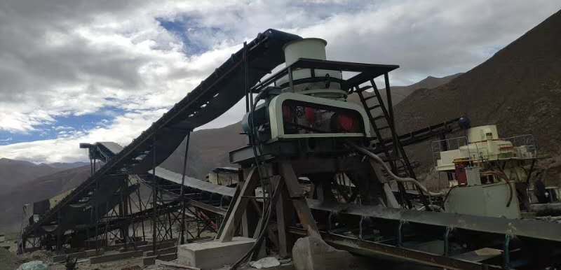 花崗巖機制砂加工設備現場圖 花崗巖機制砂加工設備現場圖