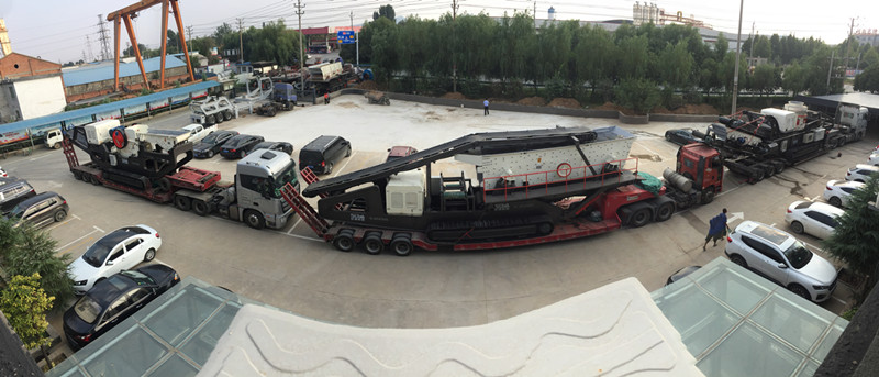 履帶移動破碎機整套設備發貨圖 履帶移動破碎機整套設備發貨圖