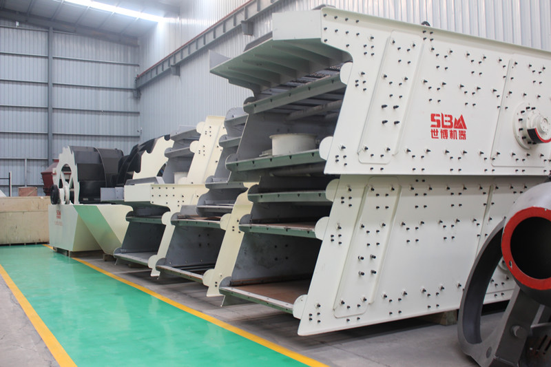 砂石圓振動篩成品車間 砂石圓振動篩成品車間