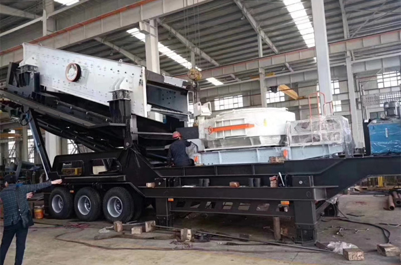 移動石頭打沙機,車間半成品圖 移動石頭打沙機,車間半成品圖