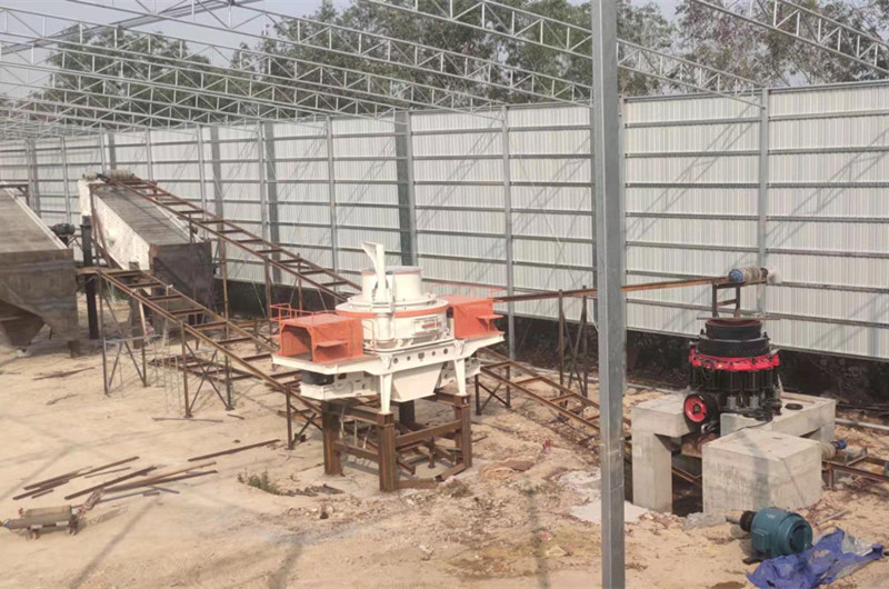 沙場生產現場,機制砂設備 沙場生產現場,機制砂設備