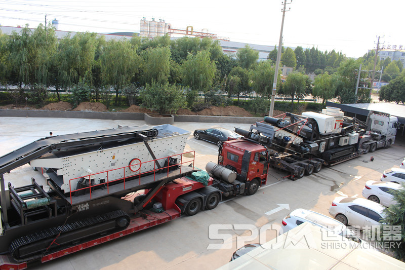 履帶篩分移動站及履帶移動碎石機發貨 履帶篩分移動站及履帶移動碎石機發貨