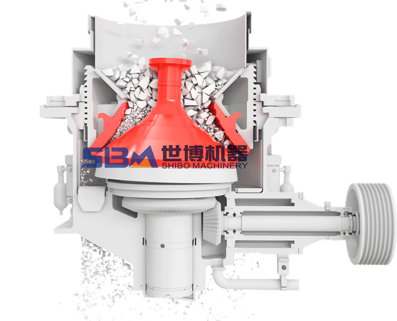 HP圓錐破碎機內部結構圖 HP圓錐破碎機內部結構圖