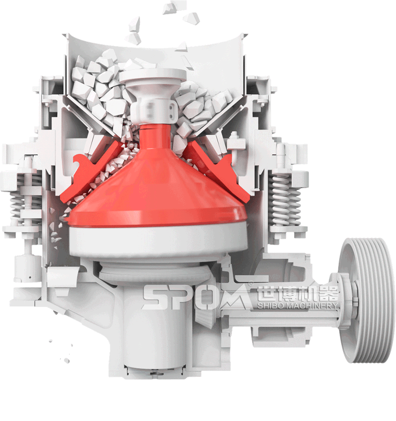 圓錐破內(nèi)部結(jié)構(gòu)及原理圖 圓錐破內(nèi)部結(jié)構(gòu)及原理圖