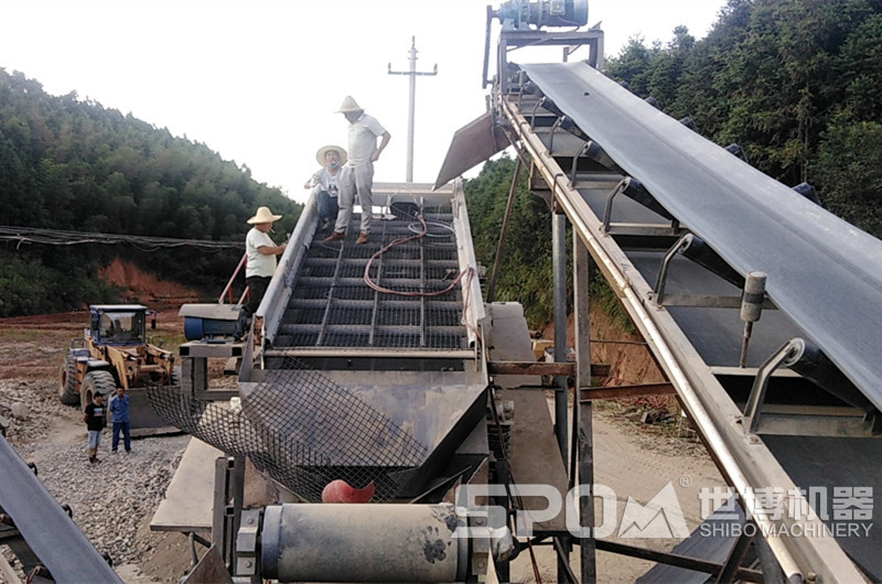 鵝卵石破碎篩分生產(chǎn)線 鵝卵石破碎篩分生產(chǎn)線