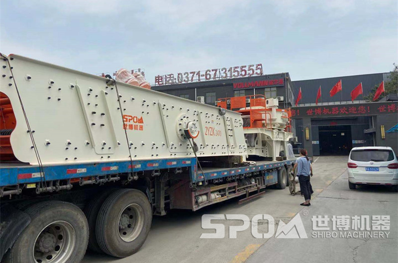 玄武巖加工設備沖擊制砂機和振動篩發貨 玄武巖加工設備沖擊制砂機和振動篩發貨