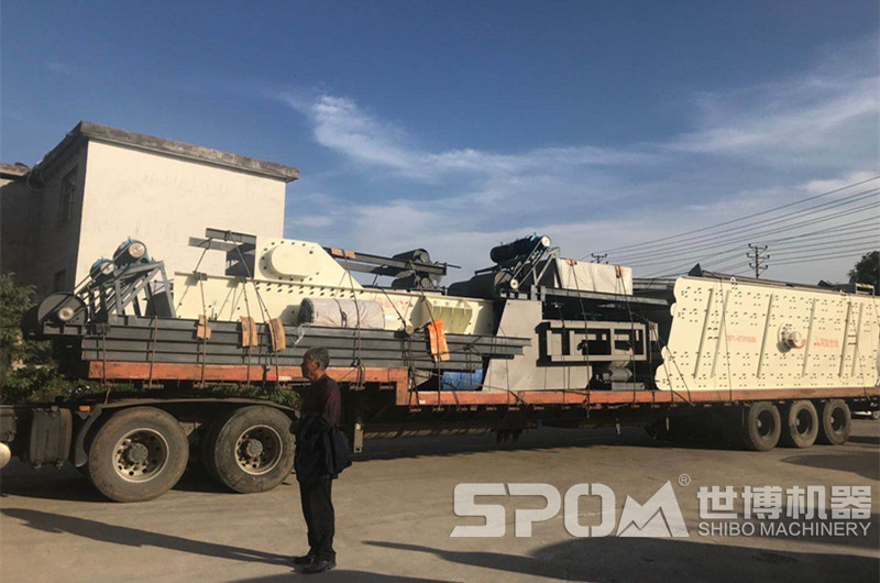 石料生產設備給料機振動篩輸送機裝車發貨 石料生產設備給料機振動篩輸送機裝車發貨