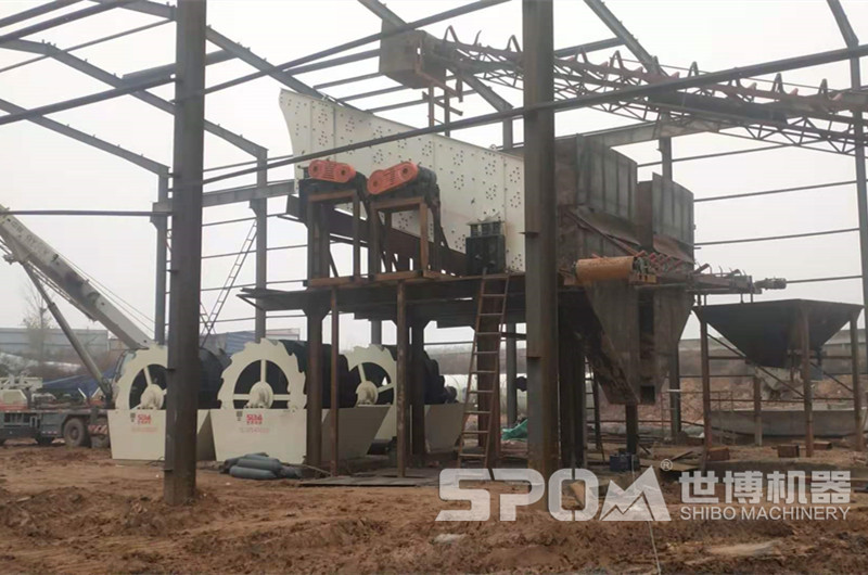 圓振篩在洗砂生產線中的應用 圓振篩在洗砂生產線中的應用