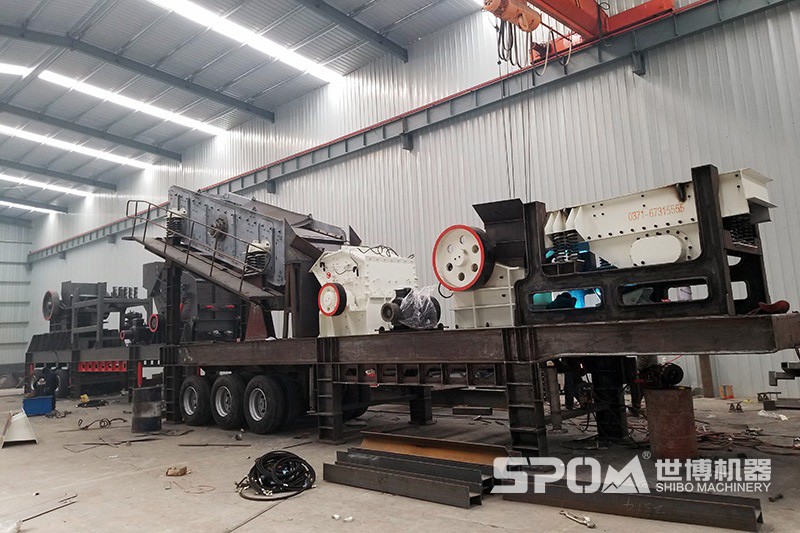 四組合移動破碎站車間圖 四組合移動破碎站車間圖