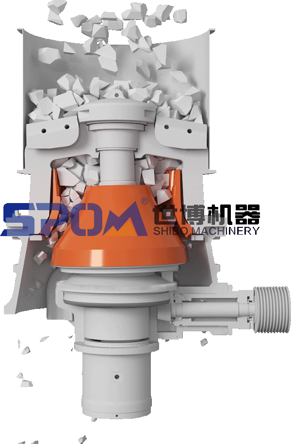 單缸液壓圓錐破碎機的工作原理 單缸液壓圓錐破碎機的工作原理