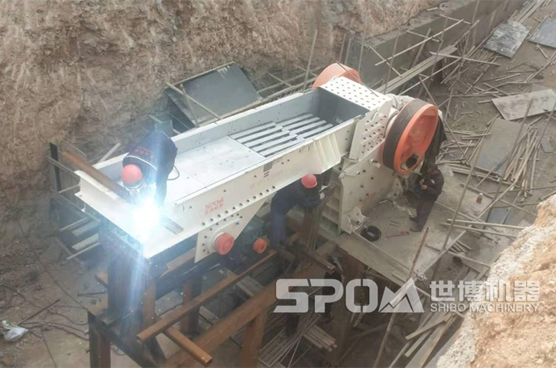 震動給料機安裝現場圖 震動給料機安裝現場圖