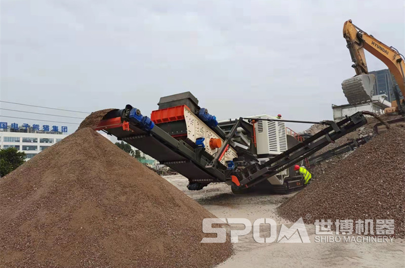 履帶式篩分移動站現場圖 履帶式篩分移動站現場圖