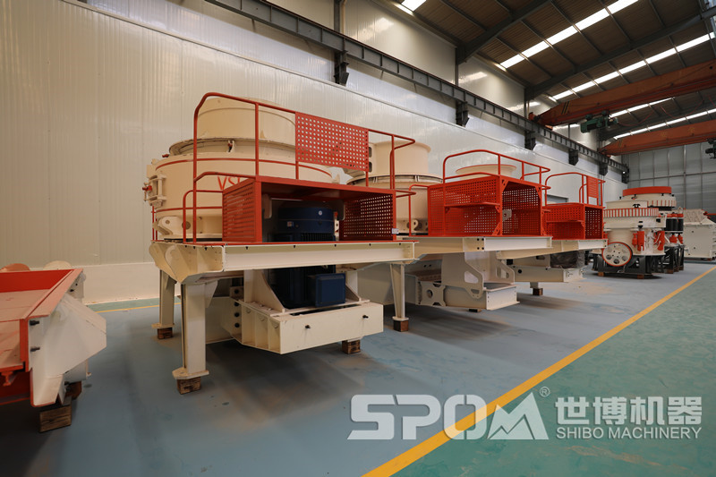 世博立式打沙機產品車間