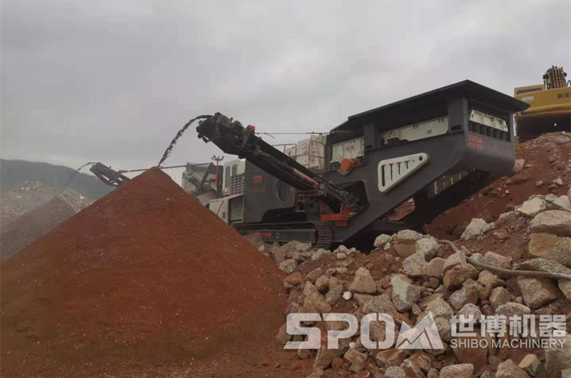 履帶移動破碎站破碎建筑垃圾生產再生骨料 履帶移動破碎站破碎建筑垃圾生產再生骨料