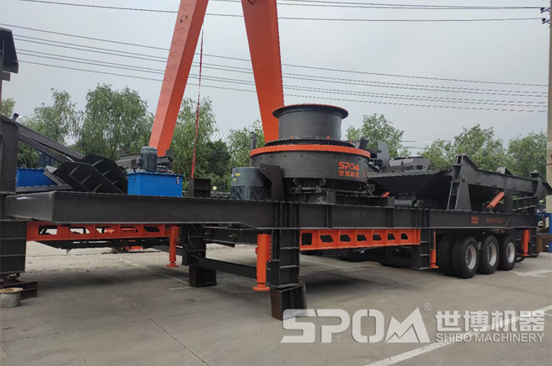 輪胎鵝卵石移動破碎制砂機 輪胎鵝卵石移動破碎制砂機