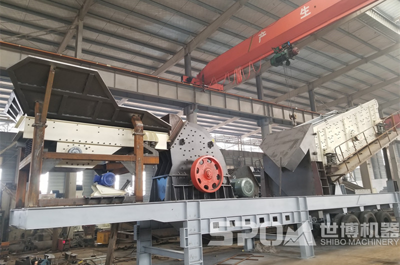 三組合鵝卵石移動破碎制砂機 三組合鵝卵石移動破碎制砂機