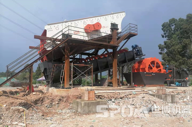 廣東惠州客戶洗砂現場 廣東惠州客戶洗砂現場