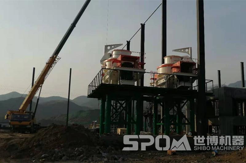 上津張家灣,5X制砂機安裝現場 上津張家灣,5X制砂機安裝現場